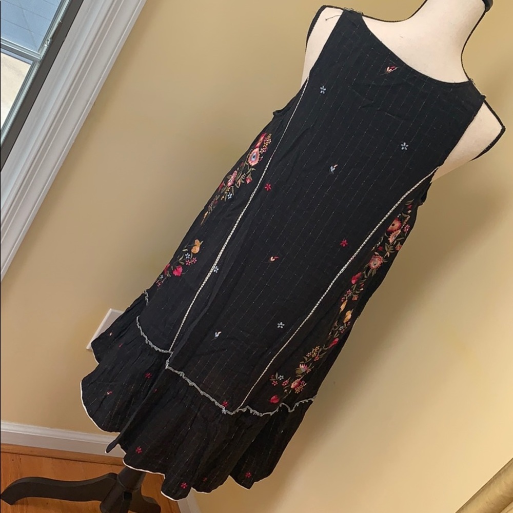 Nwot Anthro Seen Worn Kept Embroidered Dress View 3